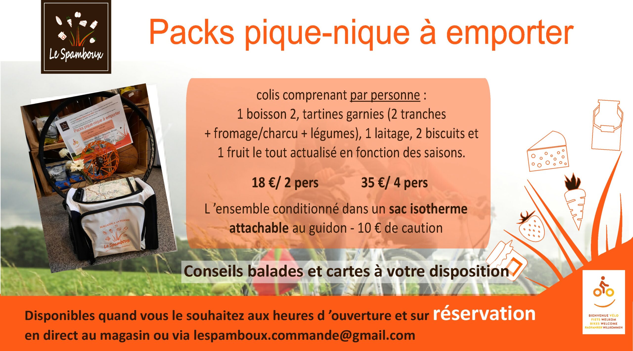 Stéphanie Guiot photographe - Le Spamboux paniers repas label bienvenue vélo